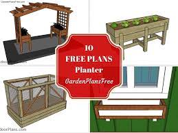 Use these plans to build a decorative planter box for your front porch, a nice pergola with planter for the garden or even a nice waist high vegetable planter. 13 Absolutely Free Planter Box Plans Free Garden Plans How To Build Garden Projects