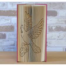 Motive bücher falten vorlagen zum ausdrucken kostenlos. Gefaltetes Buch Taube Mit Ringen Buchkunst