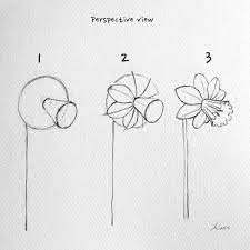 How to draw a simple flower step by step. Step By Step Tutorials How To Draw Beautiful Flowers Flower Drawing Tutorials Flower Drawing Easy Flower Drawings