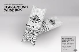 Tear Around Wrap Packaging Mockup Packaging Mockup Food Box Packaging Free Packaging Mockup