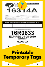 Prepare your docs within a few minutes using our . 10 Best Printable Temporary Tags Printablee Com