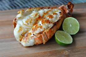 Gegrillter Hummer Hummerschwanz Mit Limettenbutter Gegrillter Hummer Hummerschwanze Rezepte