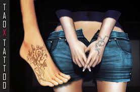 One thing to remember, the rosary is a religious symbol, so you have to make sure that it feels right wearing this kind of tattoo. Second Life Marketplace Taox Tattoo Pack Hands Wrist Rosary Feet Rose Cross Bom Bakes On Mesh Appliers Omega Legacy Classic Slink Mait