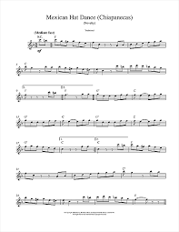 Traditional Mexican Hat Dance Sheet Music Download Printable Folk Pdf Score How To Play On Lead Sheet Fake Book Sku 14705