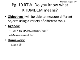 pg 10 rtw do you know what khdmdcm means ppt download