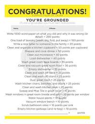 Congratulations You Re Grounded Flyer For Fridge Printable Punishment Rules Children Parenting Parenting Rules Punishment For Kids Discipline Kids