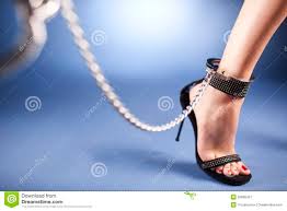 High heels and ankle cuffs stock image. Image of background - 20666437