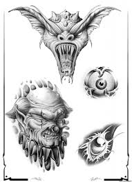 Incredible Art Grey Ink Demon Face Tattoo Design Ideas Demon face tattoo was upload by good tattoo on monday, december 18, 2017, into a category demon. grey ink demon face tattoo design ideas