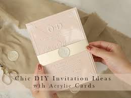 Our collection offers styles and diy design templates to give. These Are The Coolest Diy Ideas With Acrylic Wedding Invitation Cards Elegantweddinginvites Com Blog