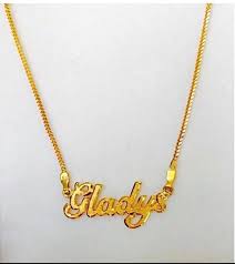 Maybe you would like to learn more about one of these? 5 Alphabets Custom Name Necklace 22k Gold Purity 916 Gold Etsy
