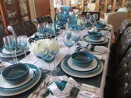The Welcomed Guest Turquoise Dining Room Eclectic Dining Room Pretty Table Settings