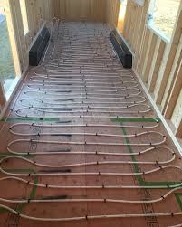 Just Over 500ft Of In Floor Heating Lines Laid Out The In Floor Heating Lines Won T Be Filled U Container House Plans Container House Design Container House