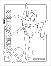 Olympic gymnastics trials friday, june 25, 2021, in st. Clip Art Summer Olympics Event Illustrations Gymnastics Rhythmic B W I Abcteach Com Abcteach