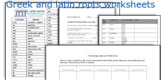 To download/print, click on the button bar on the bottom of the worksheet. Greek And Latin Roots Worksheets