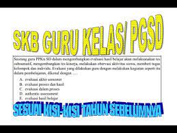 Bagi yang memilih formasi guru kelas dan berijazah pgsd harus mempersiapkan diri dengan belajar soal skb untuk guru kelas dalam persiapan tes tkb guru kelas. Soal Latihan Skb Guru Sd Pgsd Guru Kelas Seleksi Cpns Tes Kompetensi Bidang Sesuai Kisi Kisi Bkn Youtube