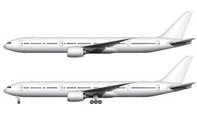 The world's largest twinjet and commonly referred to as the triple seven, it can carry between 283 and 368. Boeing 777 9 Blank Illustration Templates Norebbo