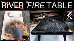 Give your home a cool fire pit table with this brick façade propane patio fire pit. Fire Epoxy Table Woodworking Projects Resin Art Youtube