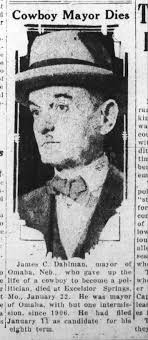 James Dahlman cowboy mayor dies 1930