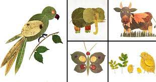 Cara kerja membuat mozaik dari daun. 17 Inspirasi Kerajinan Tangan Anak Membuat Hewan Dari Daun