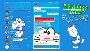 Download Whatsapp Tema Doraemon Apk Mod Versi Terbaru 2019 Boredtekno Com Di 2020 Lucu Doraemon Kartun