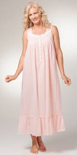Eileen West Sleepwear Sleeveless Long Cotton Peach Nightgown Plus Size Maxi Dresses Plus Size Dresses Cotton Night Dress