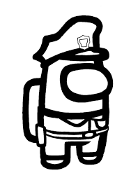 Paquete De Policia Among Us Para Colorear Imprimir E Dibujar Dibujos Colorear Com