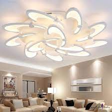 It is also important to consider the diameter or the end to end ceiling flush mount lights can be great to be used with bulbs such as incandescent lights, compact fluorescents (cfl), led lights, halogen lights. Multi Light Windmill Led Ceiling Lamp Modern Fashion Metal Semi Flush Mount Light In White For Living Room Semi Flush Mount Lighting Farmhouse Light Fixtures Living Room Lighting