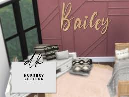 Use these free printable alphabet templates to create custom handmade cards, in scrapbooking projects, to make word books or flashcards and for use in a wide variety of other crafts. S I M S Wooden Nursery Letters 52 Swatches All Letters In