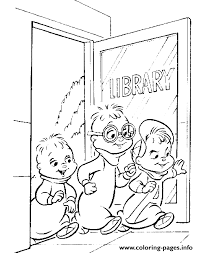 They will provide hours of coloring fun for kids. Go To Library Alvin And The Chipmunks Coloring In Pages4d6a Coloring Pages Printable