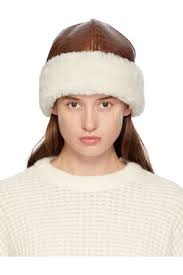 Stand Studio Brown & Off-White Ruth Hat