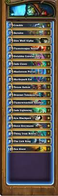 Shaman decks have generally centered around board control, but are sometimes inconsistent due to the random nature of their hero power. Vorstellung Wilder Decks 18 Januar 2019 Hearthstone