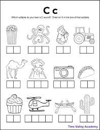 letter c sound worksheets tree valley academy