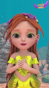 Mermaid Unicorn Cartoon