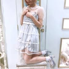 ラフォーレ原宿店 close致しました cute bone one piece dressはチュール素材で中が透けるので インナーにもってくる ワンピースなどで雰囲気が変わります これからの季節に着たい１枚です 明日も皆様のご来店をお待 fashion elegant fashion kawaii fashion