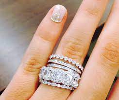 Http Www Yourengagement101 Com Files 2014 01 Maynard Similar Stack Henri Daussi Engagement Ring Close Up Jpg How To Wear Rings Engagement Rings Wedding Rings