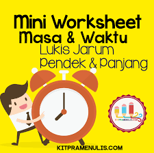 Prasekolah larut matang dan selama. Lembaran Kerja Masa Dan Waktu Gunting Dan Tampal Jarum Jam Kitpramenulis