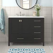 Oct 21, 2017 · i love the modern style of this vanity and mirror set. Andover Mills Broadview 42 Single Bathroom Vanity Set Reviews Wayfair