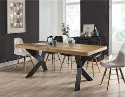 Platon Table A Manger De 6 A 8 Personnes Style Industriel Pas Cher Table A Manger Cdiscount Iziva Com Table A Manger Metal Salle A Manger Style Industriel Salle A