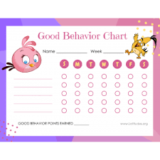 For some adults, they find it easier to achieve their goals when they write these goals down. Printable Behavior Charts For Kids Acn Latitudes