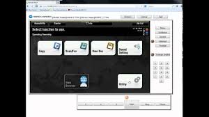 The download center of konica minolta! How To Use Remote Panel On Bizhub Mfds Youtube