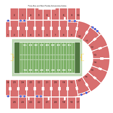 Memorial Stadium Kansas Seating Chart Lawrence