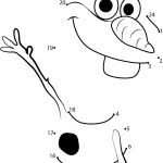 Unisci I Puntini Di Frozen Puntinismo Disegni Olaf