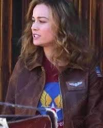 Carol danvers becomes one of the universe's most powerful heroes when earth is caught in the middle of a galactic war between two alien races. Captain Marvel Carol Danvers Bomber Jacket 50 Off Americasuits Com
