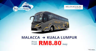 For tourists who would like to take a bus from klia2 to melaka after touching down, transnasional is the only option. Malacca To Kl Bus From Rm8 80 Melor Interline Busonlineticket Com