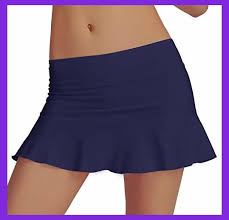 Selected women's pga tour solid ruffle pleat tennis skort. Rainbow Tree Women S Athletic Pleated Tennis Golf Skirt With Shorts Running Skort Dark Blue Tennis Skirt Golf Skirts Womens Tennis Skirts