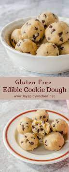 Edible Chocolate Chip Cookie Dough Myspicykitchen Recipe Edible Chocolate Chip Cookie Dough Almond Flour Chocolate Chip Cookies Edible Cookie Dough Recipe