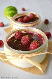 Panna Cotta Coco Framboise Votez Pour La Recette De Nanie Panna Cotta Coco Panna Cotta Coco