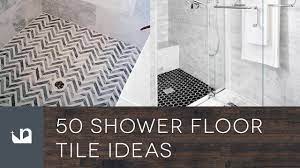 This stunning little space from 2 bees in a pod utilizes large marble tile flooring, which helps to widen the space. 50 Shower Floor Tile Ideas Youtube