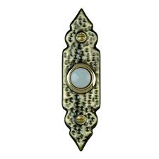 Controlled by a control4 interfaced device. Carlon Hammered Brass Wrought Iron Doorbell Button Available In Mutli Finish 1800doorbell