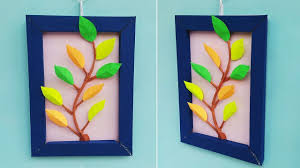 Diy Wall Frame Decoration Ideas With Paper Wall Hanging Craft Home Dec In 2020 Wall Hanging Crafts Paper Wall Hanging Frame Wall Decor